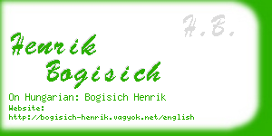 henrik bogisich business card